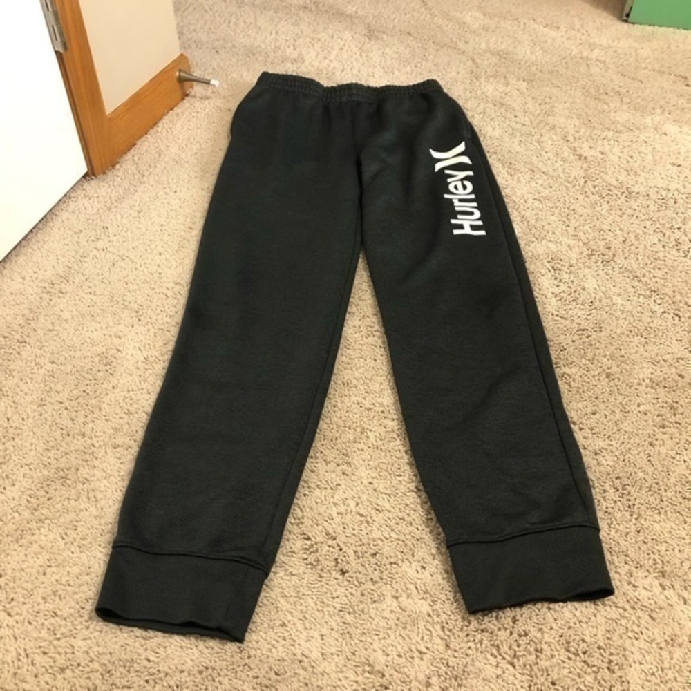 Hurley boys size large grey sweatpants NWOT